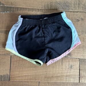Nike Girls Athletic Shorts with Color block Trim
